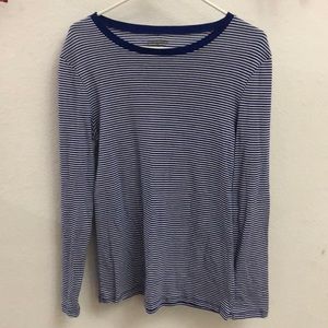 Blue & White Striped Top